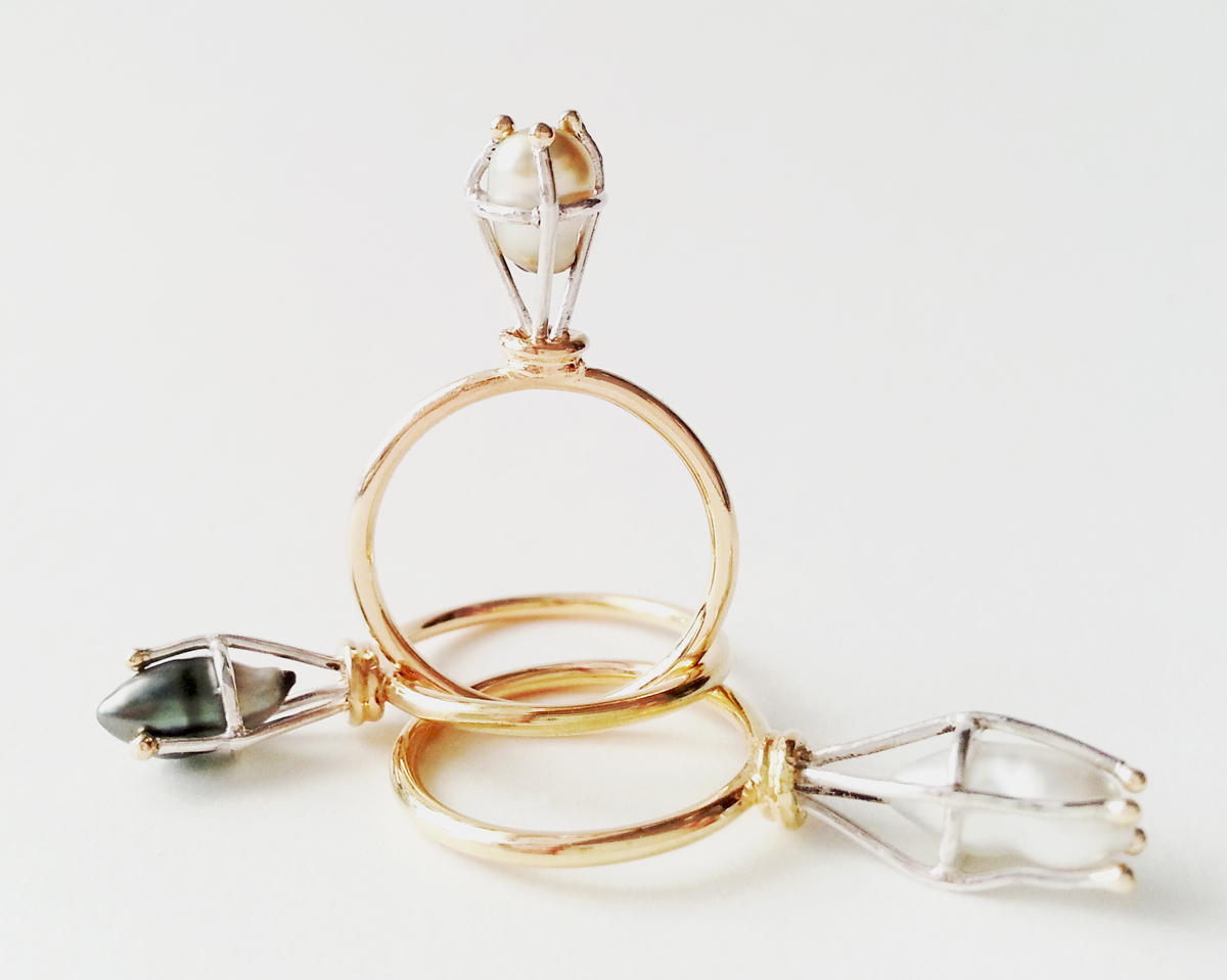 PEARLS bague or argent perle Keshi 2016 Patricia Lemaire 2 038