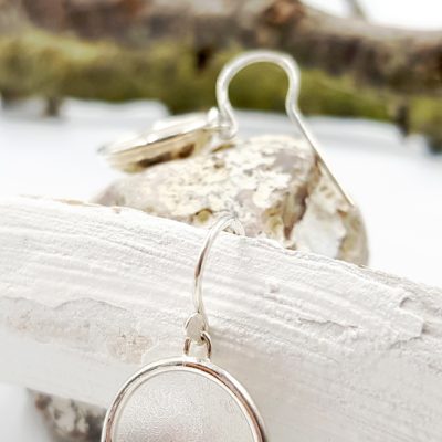 COSSE MOBILE boucles d oreilles GM ST19099 argent925 poli guilloche LemairePatricia 3x17cmret 2