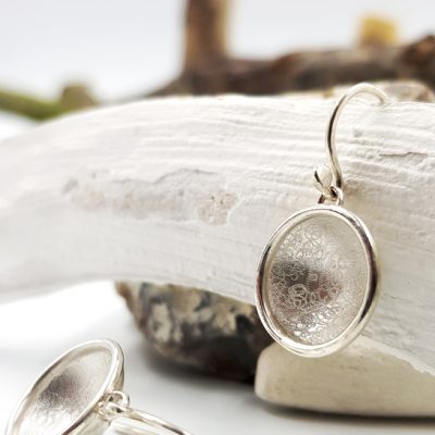 COSSE MOBILE boucles d oreilles PM ST19098 argent925 poli guilloche LemairePatricia 25x13cmret2