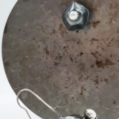 ROCK N PEARL boucles d oreilles dormeuses ST20071 argent925 perles d eau douce PatriciaLemaire 4x1 7cm